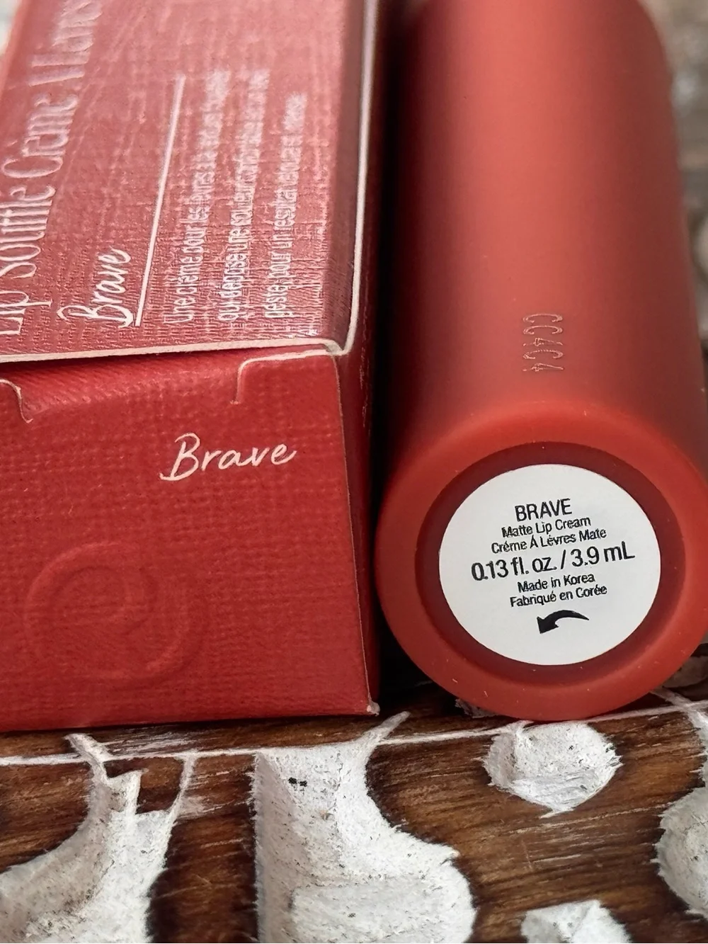 Rare Beauty Lip Souffle Matte Lip Cream Brave 3.9ml Muted Terracotta New